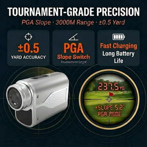 Télé<span class=keywords><strong>m</strong></span>ètre de golf personnalisé en gros avec marque privée, usine ODM, marque personnalisée PGA, fonction de pente, 600M, verrouillage de drapeau, moule gratuit - Product Image 2