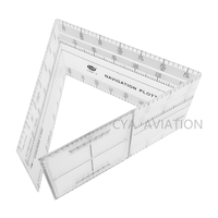 Traceur de navigation pliable en plastique, règle d'étudiant de pilote pliable au format de poche, CNP-3