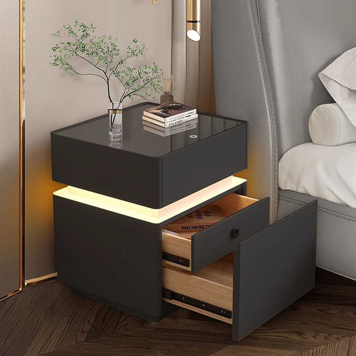 2025 Advanced Luxury Simple Modern Bedside Locker Solid Wood Bedroom 2025 Advanced Luxury Simple Modern Bedside Locker Solid Wood Bedroom