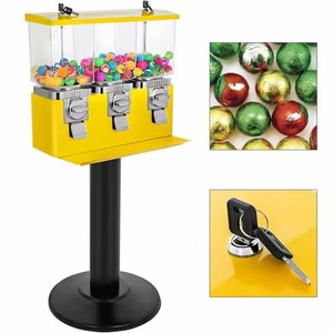 Funny Triple Candy Gumball Vending Machine Dispenser for Snack Shop Toy Shop - Product Image 3
