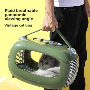 Zhongheng all'ingrosso Retro zaino del <span class=keywords><strong>gatto</strong></span> di grande capacità del trasportatore del panno per le gite per i viaggi aerei dell'automobile ed il trasporto di mano - Product Image 2