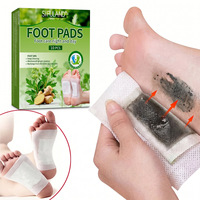 Patchs de Soin des Pieds à l'Armoise et au Gingembre, Apaisants et Relaxants pour la Nuit, 10 Pièces par Boîte, Vente en Gros OEM ODM