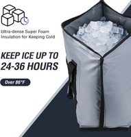 Sac à poissons plus grand isolé par engrenage Sac isotherme étanche pour la pêche Garder la glace froide et fraîche Sac isotherme portable personnalisé pour poissons
