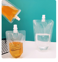 Portable Voyage Rechargeable Vide Squeeze Pouch Rechargeable Stand-up Vide Emballage Sacs Liquide En Plastique Transparent Vide Emballage