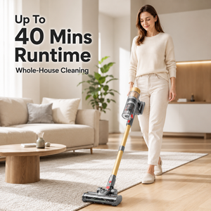 Aspirateur balai sans fil OEM ODM, forte aspiration 37KPa, batterie 2200mAh, jusqu'à 40 minutes d'autonomie, aspirateur portatif léger - Product Image 4