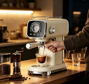 Machine à café YK-KFJ-8819 <span class=keywords><strong>Colia</strong></span> 20 bars 1350W, fonction programmable, capacité de 2 tasses, chauffage instantané, double usage expresso et vapeur - Product Image 3