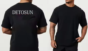 เสื้อโอเวอร์ไซส์สำหรับผู้ชายเสื้อโอเวอร์ไซส์ผ้าคอตตอนพิมพ์ลายการระเหิดแบบธรรมดาเสื้อยืดพิมพ์ลายถักสำหรับนักออกแบบวิ่ง - Product Image 6