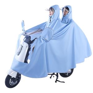Impermeable de tela Oxford gruesa para scooters eléctricos, poncho para motocicleta con diseño extendido para viajes de adultos - Product Image 2