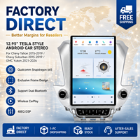 OEM ODM Autoradio Android de style Tesla 12,95 pouces avec DSP intégré pour Chevrolet Tahoe Suburban 2015-2019 GMC Yukon 2021-2026