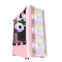 Gabinete para PC Gamer de Venta Directa de Fábrica Lovingcool, Torre Media ATX, Chasis para PC de Escritorio para Juegos con Ventilador RGB