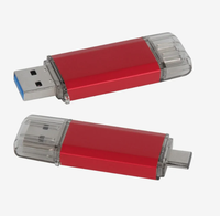 Clé USB Type C personnalisée avec logo, design rotatif en métal, cadeau promotionnel, vente en gros OEM