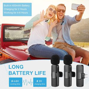 Nhà Máy Bán Buôn Di Động Không Dây Stereo Lavalier Microphone Phỏng Vấn Trực Tiếp Ngoài Trời Mini Tiếng Ồn Hủy Bỏ Ve Áo <span class=keywords><strong>Mic</strong></span> - Product Image 2