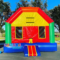 Château gonflable commercial d'occasion pour fêtes, jeux de saut, structure gonflable 0,55 mm en PVC à vendre
