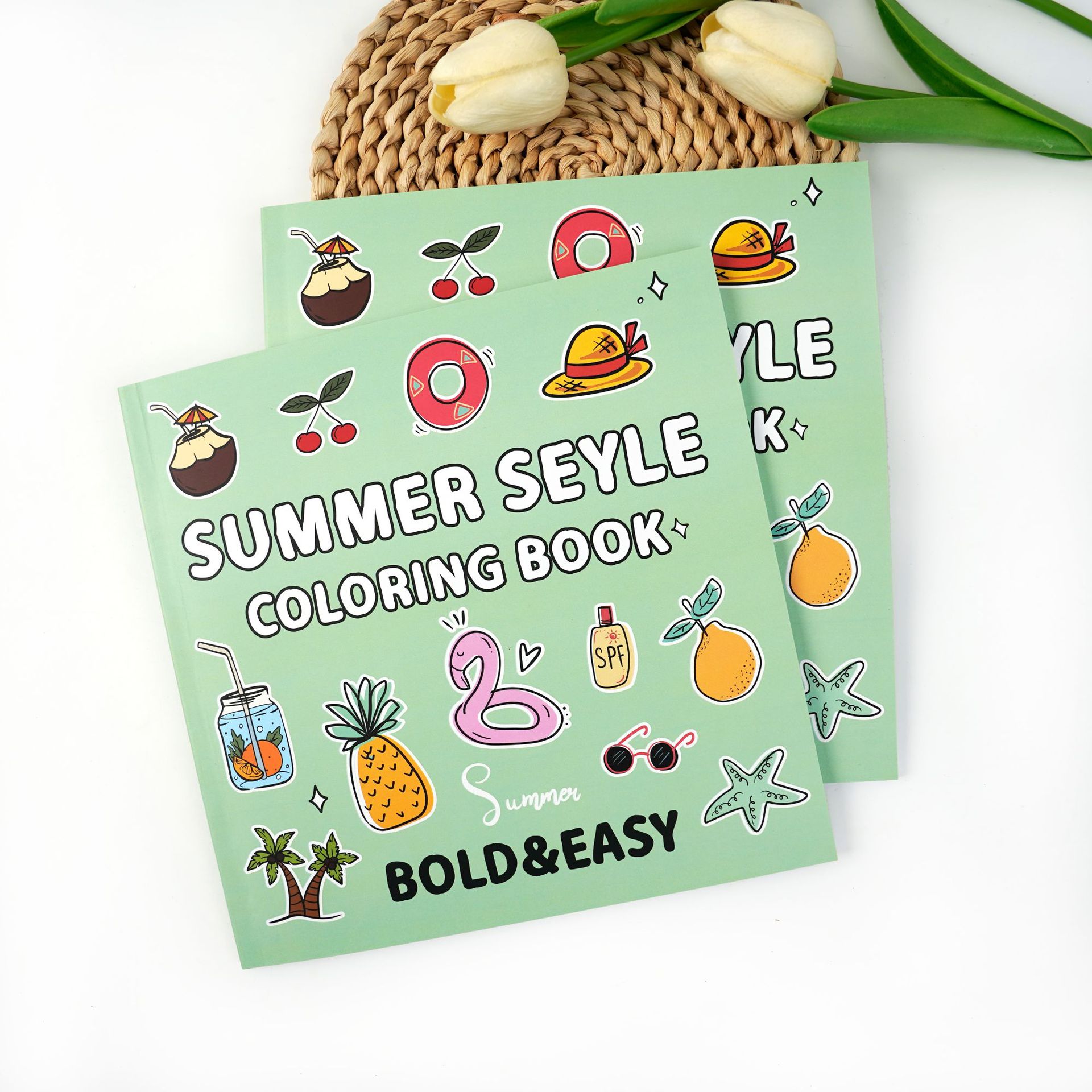 Ts04-summer style coloring book