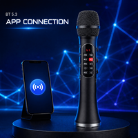 Microphone sans fil L-1098 30W avec changeur de voix et moniteur/écran, système de karaoké avec haut-parleur