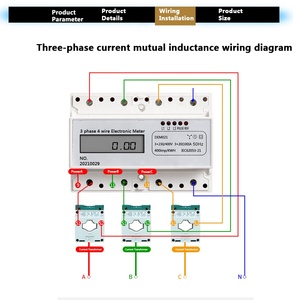 Open Electric 3 Phase 4 Wire Pole Mounted <strong>Static</strong> <strong>Energy</strong> <strong>Meter</strong> Digital Electronic <strong>Energy</strong> Watt Power <strong>Meter</strong> - Product Image 6