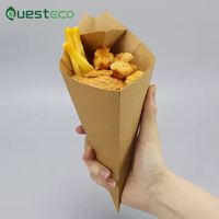 Vente en gros logo personnalisé boîtes d'emballage de fast-food jetables de qualité alimentaire poulet frit frites à emporter avec sauce trempette