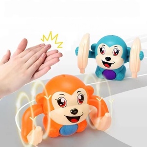 Jouet singe électrique à commande vocale, avec <span class=keywords><strong>lumière</strong></span>, musique et figures acrobatiques, modèle animal de dessin animé éducatif pour enfants - Product Image 2