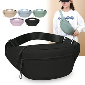 Nylon Waist <b>Bag</b> Multiple Pockets Water Resistant Lightweight Women's Chest <b>Bag</b> Everyday Outfits Casual Travel Sports Crossbody - Product Image 4