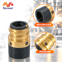 Manchon isolant noir pour torche MIG KR200, isolateur résistant à la chaleur, diffuseur de gaz, support de pointe, pièces de rechange pour pistolet de soudage à gaz protégé