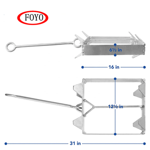 Foyo Marque Offre Spéciale <span class=keywords><strong>Marine</strong></span> Robuste 19 lb 9 KG BOÎTE D'<span class=keywords><strong>ancre</strong></span> Pour Le bateau Et le Yacht Et Kayak - Product Image 5