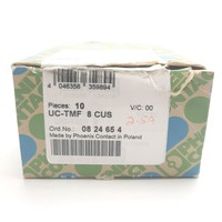 Lot de 10 borniers de contact Uc-tmf 8 Cus, marquage : « 2.5a » pour produit sous garantie