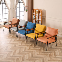 Fauteuil d'appoint de style nordique, moderne du milieu du siècle, rembourré, pour salon, chambre ou hôtel