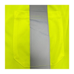 Gilets de sécurité haute visibilité bicolores pour hommes, vêtements de travail réfléchissants avec t-shirt à manches longues vertes, personnalisables - Product Image 4