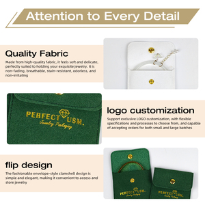 High Quality Taro Purple Velvet Jewelry Bag Colorful Custom Logo Microfiber Packaging <b>Pouch</b> Brand for Luxury Jewelry Display - Product Image 5