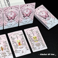 Tarot Wester Classic, jeu de tarot de haute qualité, 78 cartes en papier, nouveau, original, apprentissage et prévision, emballage en boîte couleur papillon rose