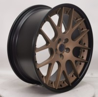 Desain Jaring Bibir Matte Bronze Baru Untuk Velg Multi Spoke Aluminium Forged 6061 T6 12000T TUV JWL VIA Std S4-00104 18-24 Custom