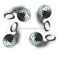 Petites boules disco miroir porte-clés, décoration suspendue