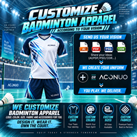 Offre Spéciale – Ensemble Maillot de Badminton Personnalisé (ODM/OEM) pour l'Entraînement – Vêtements Anti-Humidité avec Impression par Transfert Thermique – Tenue d'Équipe