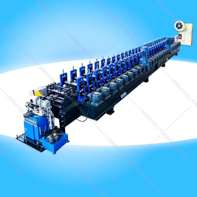 Photovoltaic Panel Bracket Roll Forming Machine Auto Solar Mounting System Production Line Unistrut C Channel Making Machine