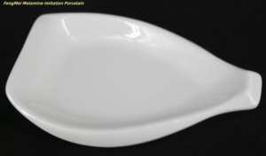 <span class=keywords><strong>Assiette</strong></span> en mélamine moderne écologique en forme de bêche design irrégulier imitant les desserts en céramique vaisselle en plastique - Product Image 4