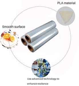 Film plastique kraft doux en PLA pour service alimentaire, emballage 50/2 rouleaux en 1, pour les aliments - Product Image 2