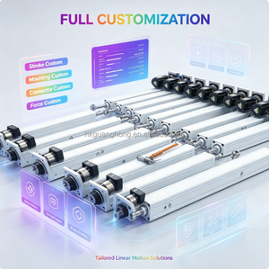 Actionneur linéaire électrique à haute capacité de charge, corps en aluminium, série industrielle, cylindre avec moteur - Product Image 4