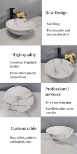 Tarpul 2025, lavabos de baño de mármol de lujo de diseño Simple moderno, lavabo de Arte de encimera, lavabos de baño, Lavabo para Hotel - Product Image 4