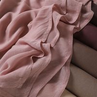Haute qualité 175*70cm large bord islamique tête enveloppes châles Premium plaine doux mince respirant modèle coton musulman femmes Hijabs