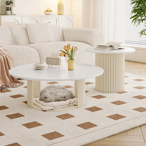 Tables Basses Rondes en Bois Massif sur Mesure, Petite <span class=keywords><strong>Table</strong></span> <span class=keywords><strong>Basse</strong></span> de Salon, <span class=keywords><strong>Table</strong></span> Centrale en Bois - Product Image 3