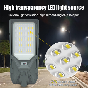 Lampe solaire tout-en-un pour route, IP65, induction radar, aluminium, LED <span class=keywords><strong>rechargeable</strong></span>, éclairage public carré intégré, éclairage solaire pour rue - Product Image 3