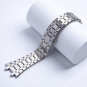 Correa de Reloj Upro de Lujo de 26 mm en Acero Inoxidable 316L para AP Royal-oak 15400 15500 41 mm, Brazalete de Metal Sólido - Product Image 6