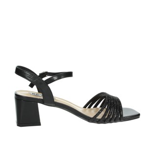 K-9533 alla moda sandali con tacco nero estate autunno primavera scarpe da sposa aperta punta Peep Square in pelliccia elegante Sexy - Product Image 4