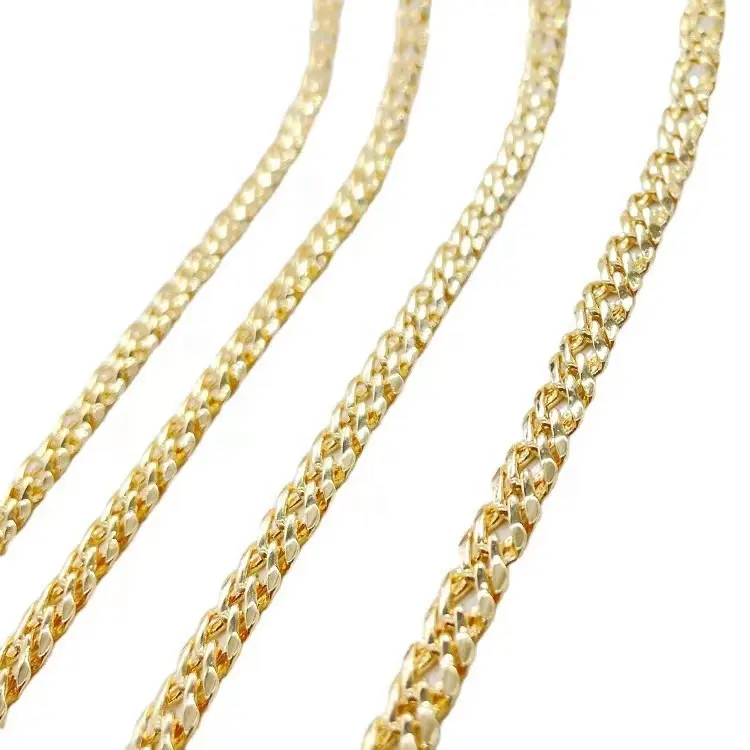 Men Accessories 2020 Jewelry Pulseras-Fashion-Jewelry Semi-Manufactures Simple Design 14k Gold Plated Chain