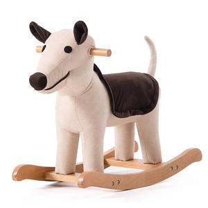 Maison mignon bébé bois massif cheval Animal repose-pieds tabouret à bascule - Product Image 1