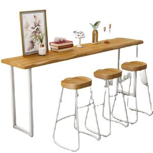 Современная Коммерческая барная мебель высокий стол стул комбинированный для дома гостиной Простой Настенный длинный стол для гостиниц - Product Image 5