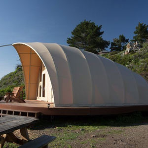 <span class=keywords><strong>Tente</strong></span> de luxe moderne en forme de coquille, unité d'hôtel de glamping avec salle de bain complète - Product Image 2