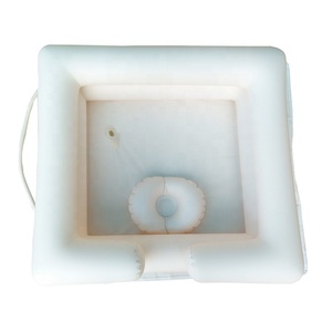 Lavabo Gonfiabile Quadrato Bianco Portatile Personalizzato 60x56x20cm per Disabili e Allettati - Product Image 3
