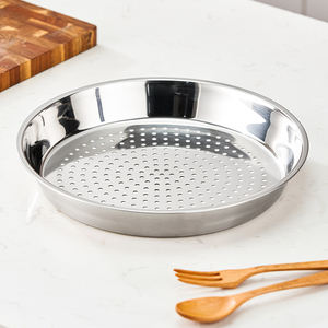 Plato y Bandeja Vaporera Reutilizable de Acero Inoxidable 304, Apto para Lavavajillas, para Cocinar Bollos al Vapor en la Cocina - Product Image 1