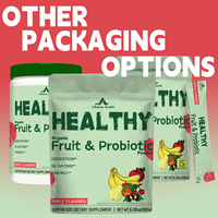 Poudre Probiotique aux Fruits Saveur Pomme, Complément Alimentaire pour la Santé Intestinale et la Vitalité Naturelle, à Base de Spiruline en Sachet